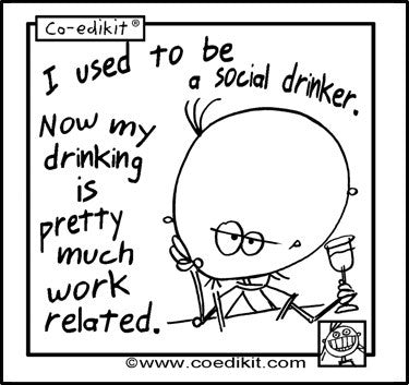 Social Drinker Coaster
