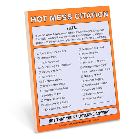 Nifty Note - Hot Mess Citation